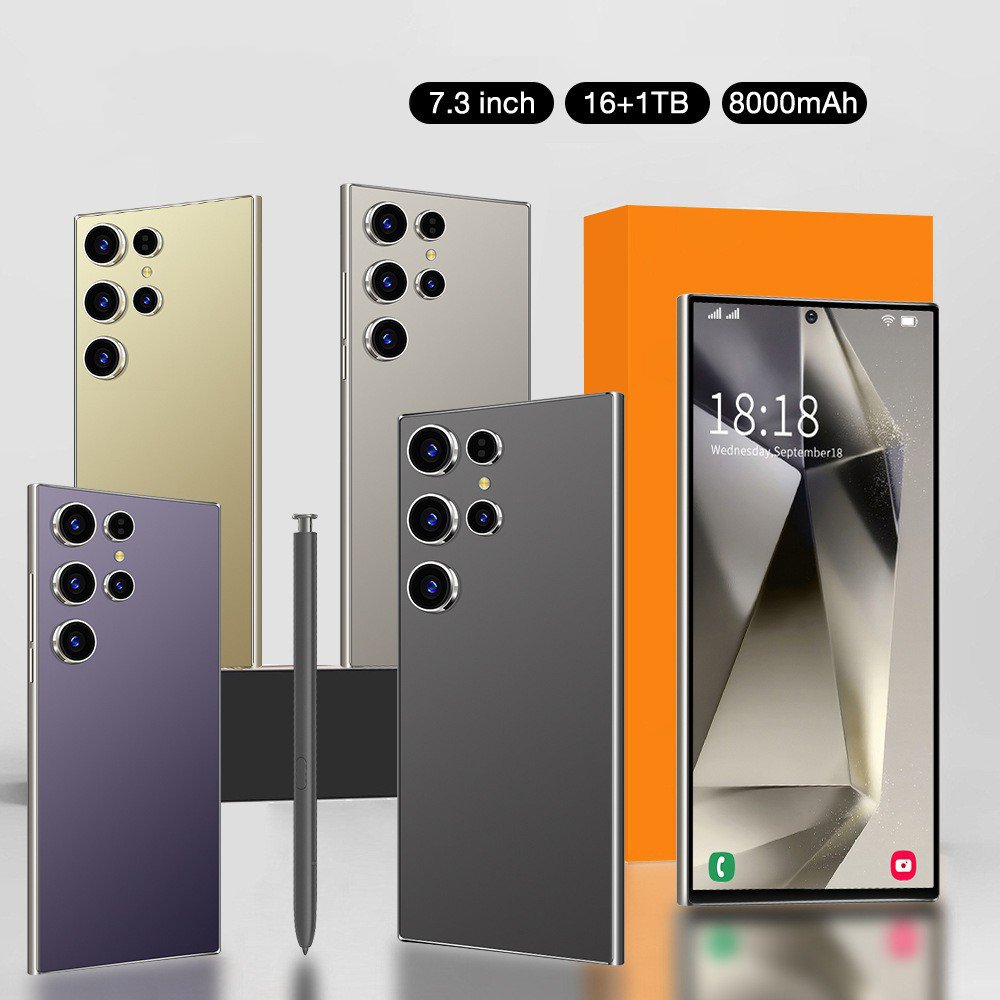 Mobile phone true 4G Android 11 built-in pen 7.3 large screen 13 million pixels (2+16) Octa-core